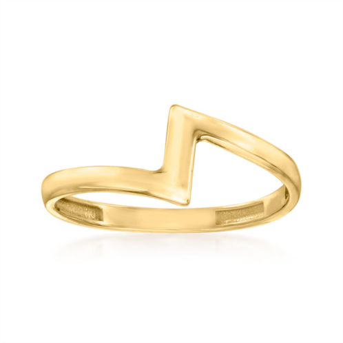 Canaria Fine Jewelry canaria 10kt yellow gold zigzag ring