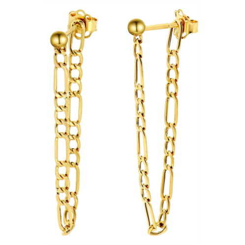 Liv Oliver 18k gold chain loop earrings