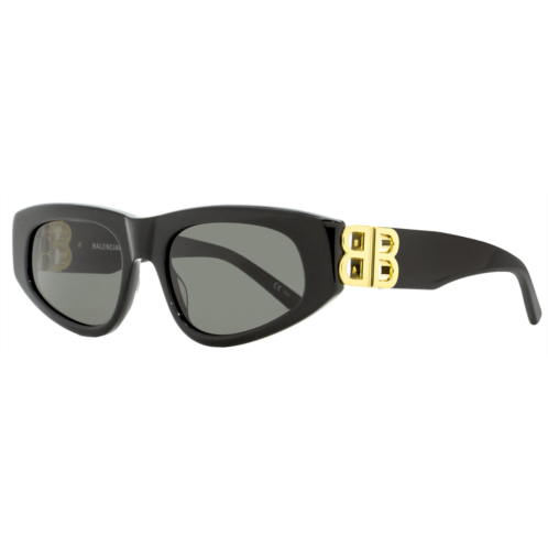 Balenciaga womens cateye sunglasses bb0095s 001 black/gold 53mm