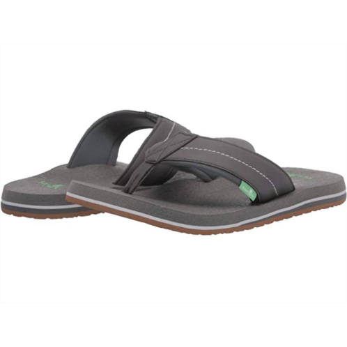 SANUK men beer cozy 2 sandal in charcoal/charcoal