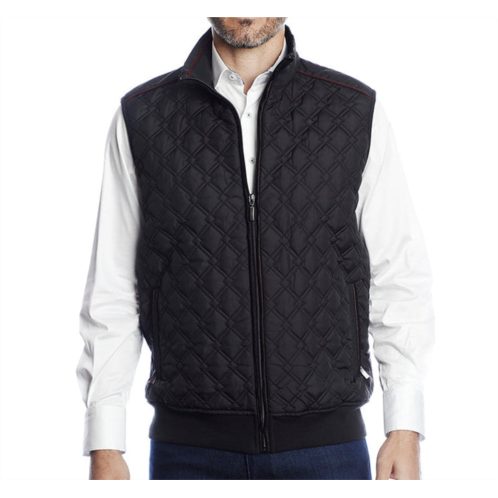 Luchiano Visconti black diamond quilted vest