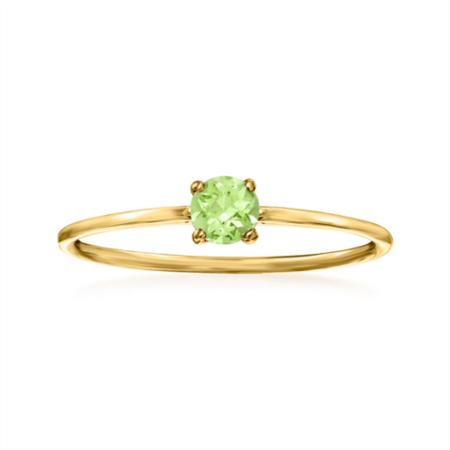 RS Pure by ross-simons peridot ring in 14kt yellow gold