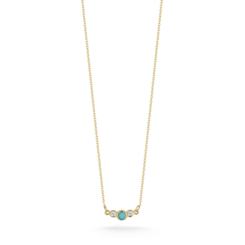 Ember Fine Jewelry 14k gold, diamond & turquoise necklace