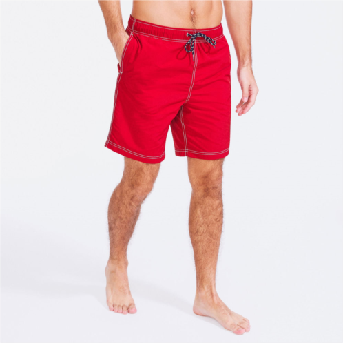 Nautica mens big & tall anchor full-elastic swim trunks