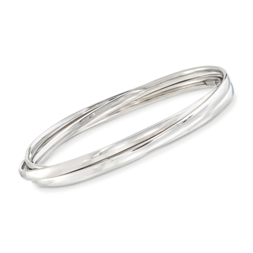 Ross-Simons italian sterling silver rolling bangle bracelet