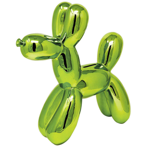 Interior Illusion Plus interior illusions plus green ceramic dog piggy bank - 12 tall