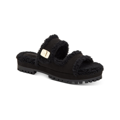 Giani Bernini tameenna womens faux fur memory foam slide sandals