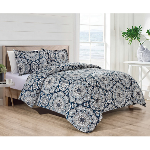 Bibb Home 4 pc duvet & down alternative comforter set