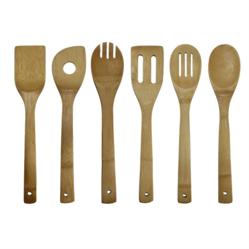 Oceanstar 6 piece bamboo cooking utensil set