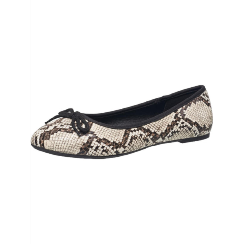 French Connection diana womens faux leather snake print ballet flats