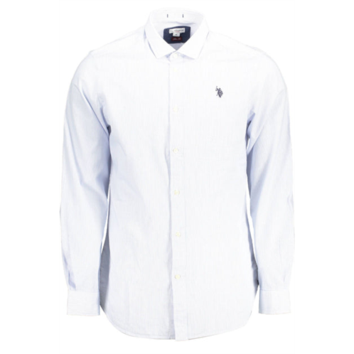 U.S. POLO ASSN. slim fit french collar embroide mens shirt