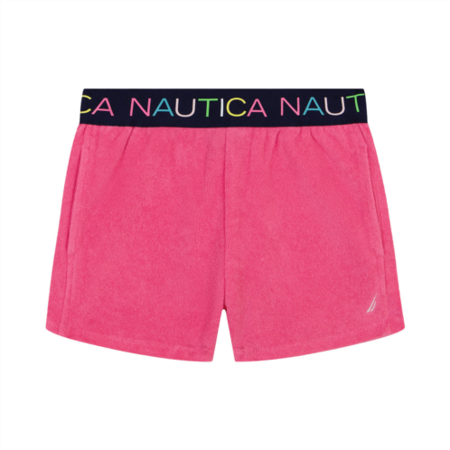 Nautica little girls logo pull-on short (4-6x)