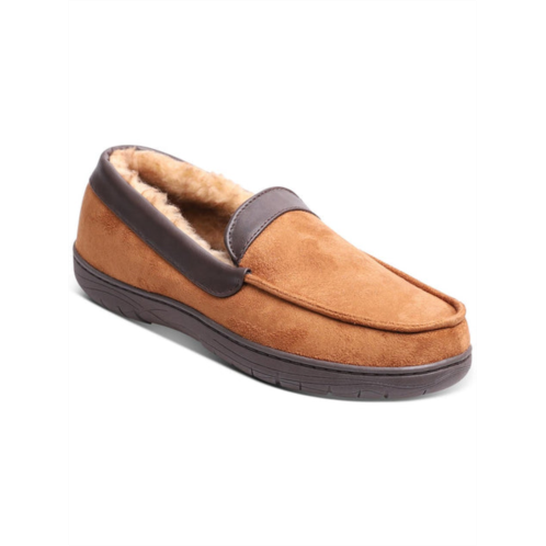 Haggar mens faux suede slip on loafer slippers