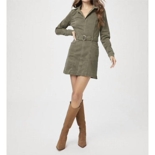 Paige anessa long sleeve dress in vintage green