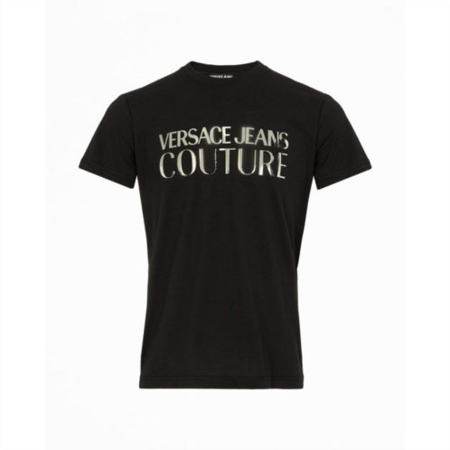 Versace Jeans Couture mens black silver logo short sleeve t-shirt