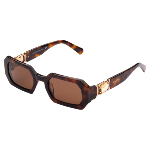 Swarovski womens 50 mm brown sunglasses 5625301