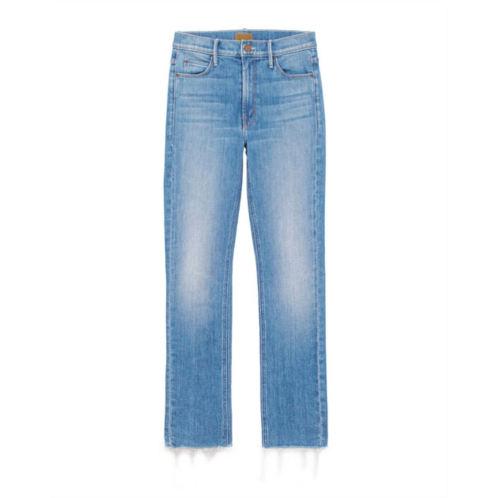 Mother mid rise dazzler ankle fray denim jeans in new sheriff in town