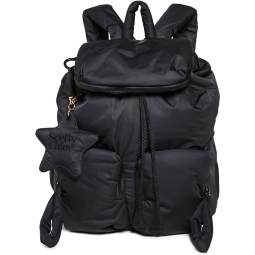 See by Chloe womens joy rider backpack in black