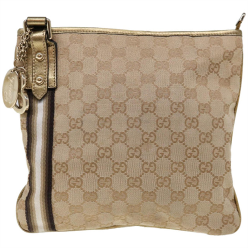 Gucci sherry canvas shoulder bag (pre-owned)