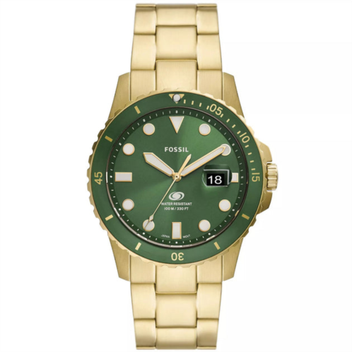 Fossil mens blue dive green dial watch