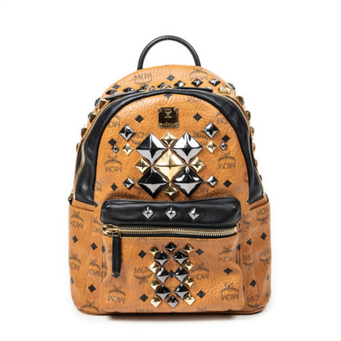 MCM small stark front studded backpack