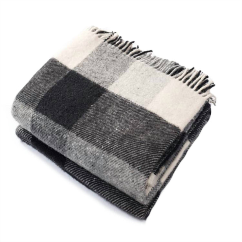 Harlow Henry classic check throw in black/cream