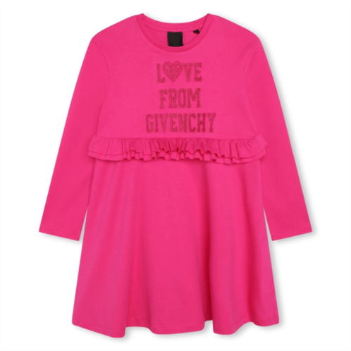 Givenchy pink frilled cotton dress