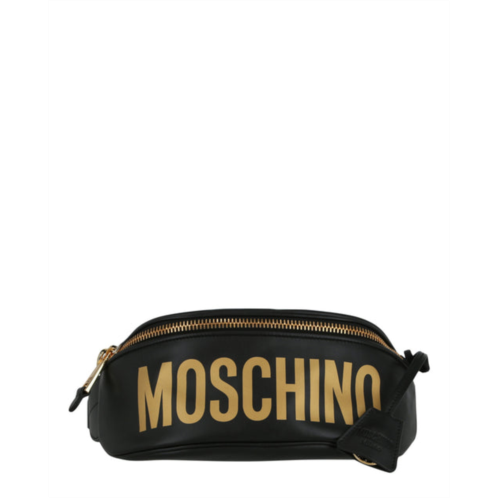 Moschino logo leather belt bag