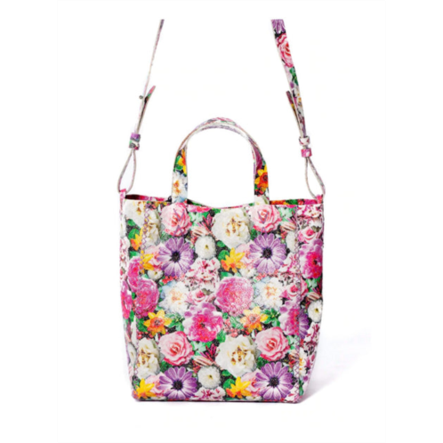 Volta Atelier copacabana bag - floral geometric/embossed leather