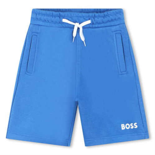 BOSS electric blue logo shorts