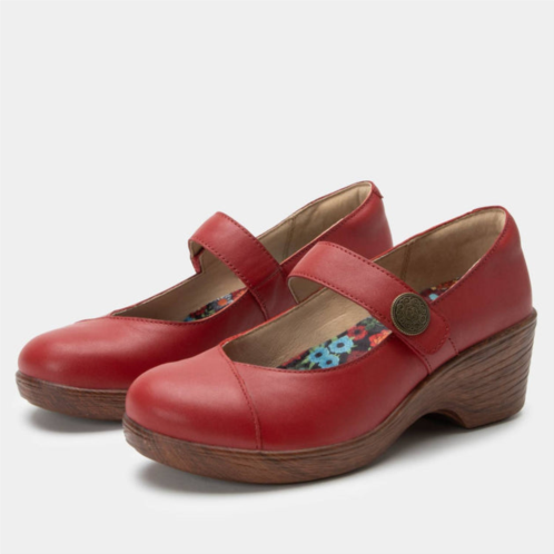 Alegria womens sofi shoe in red