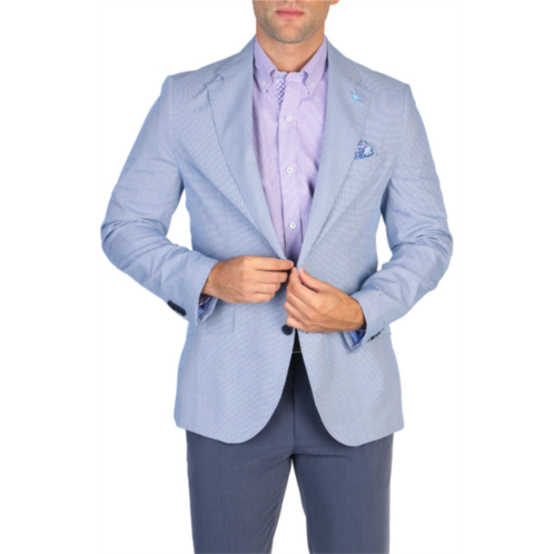Tailorbyrd blue mini houndstooth sport coat