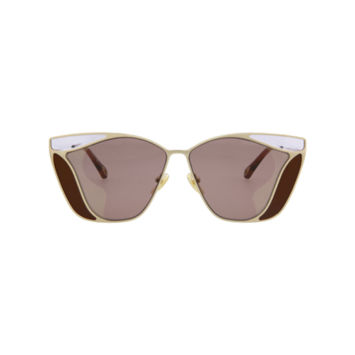 chloe cat eye-frame metal sunglasses