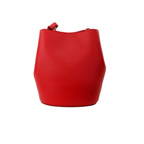 Burberry lorne small pebbled leather bucket crossbody purse womens bag