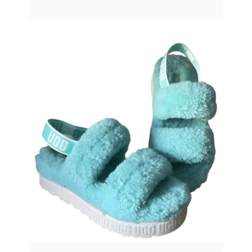 UGG womens oh fluffita sandals in tide pool