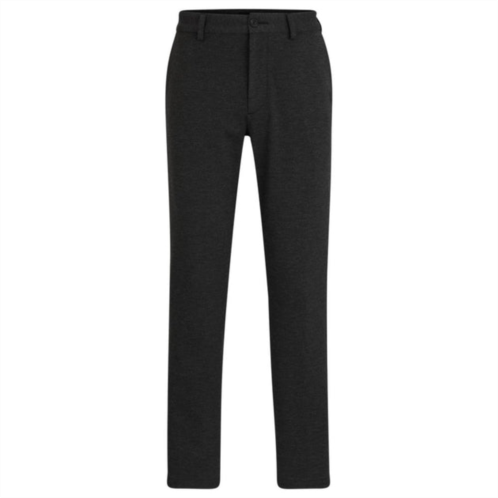 BOSS slim-fit trousers in structured performance-stretch material