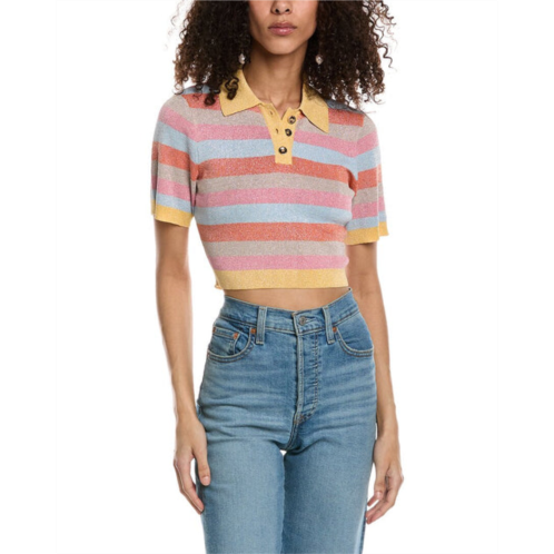 Emmie Rose cropped polo shirt