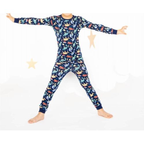 Magnetic me talon-ted 2pc pajama set in navy