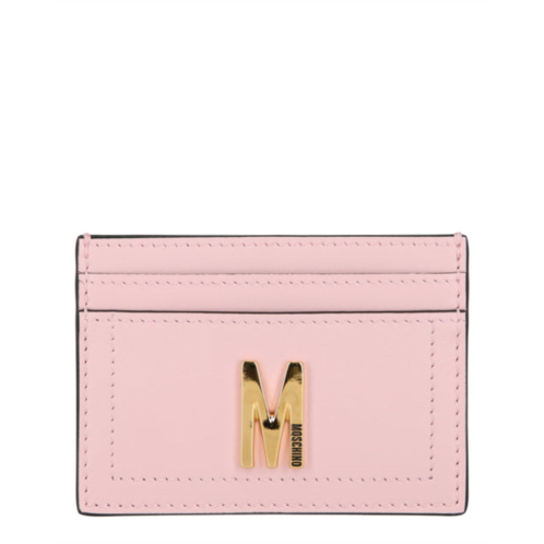 Moschino m logo card holder