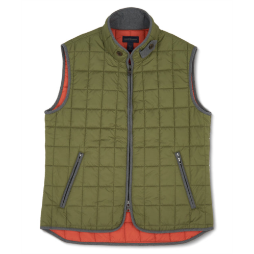 Scott Barber quilted vest, army
