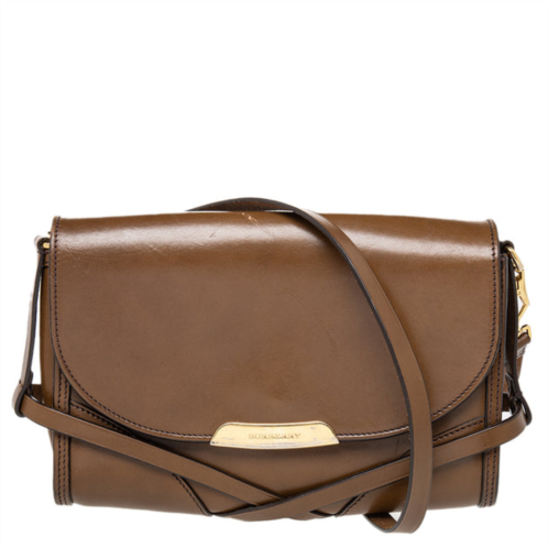 Burberry leather abbott shoulder bag