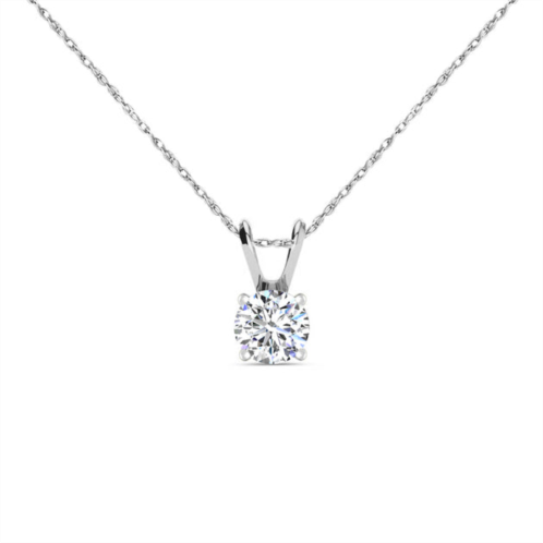 SSELECTS 1/2 carat diamond necklace in 14 karat white gold g-h color, vs2 clarity