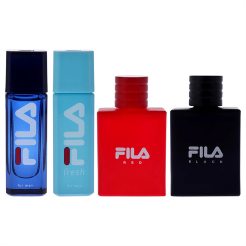 Fila variety set by for men - 4 pc mini gift set 0.25oz edt spray, 0.25oz fresh edt sp