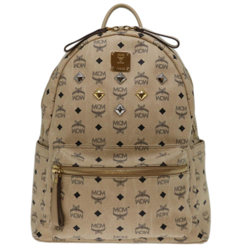 MCM stark visetos canvas backpack bag (pre-owned)