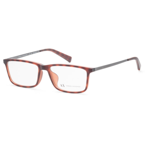 Armani Exchange womens 55mm matte havana opticals