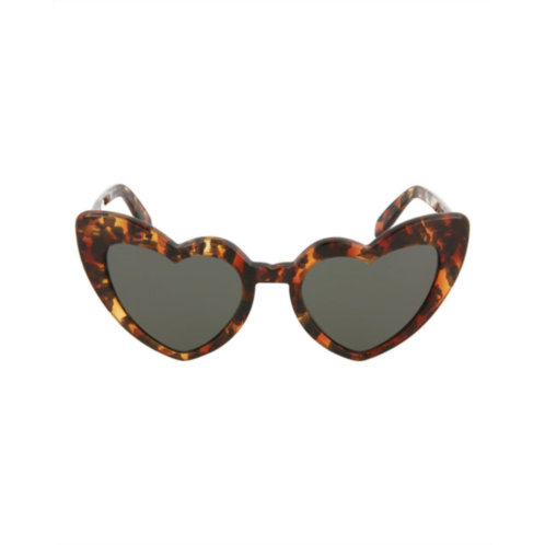 Saint Laurent heart-shaped acetate sunglasses