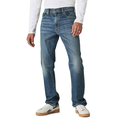 Lucky Brand 223 mens mid-rise medium wash straight leg jeans
