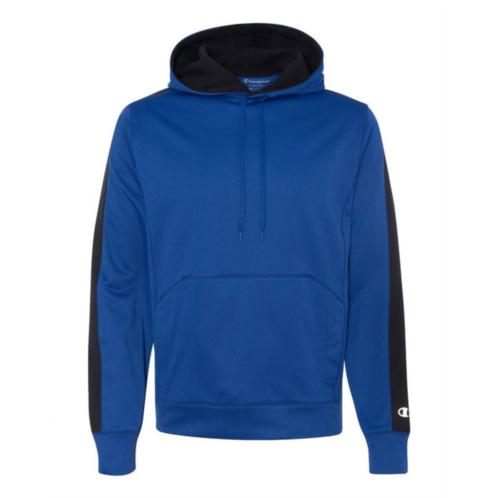 Champion performance colorblock pullover hood in athletic royal blue