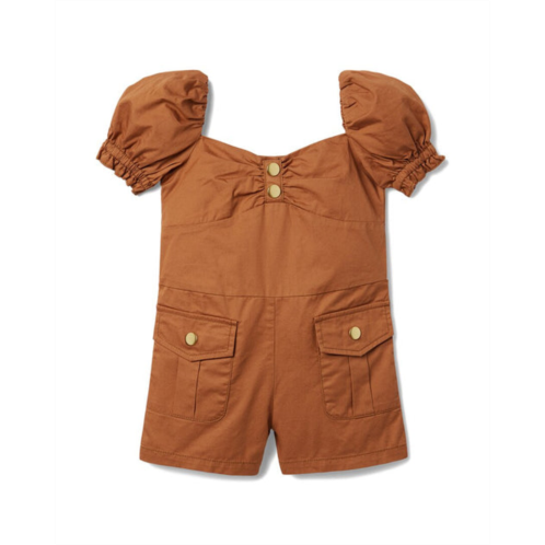 Janie and Jack puff sleeve patch pocket romper