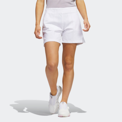Adidas womens pintuck 5-inch pull-on golf shorts
